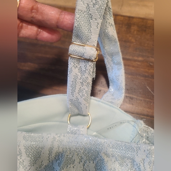 Haute Monde Lace Corset Cropped Top Size Medium - Picture 3 of 16